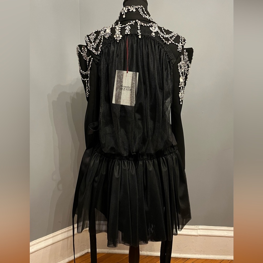 ASO Lady Gaga Alexander McQueen SS22 Embellished Hybrid Jacket/Dress, sz IT40 - Picture 11 of 16